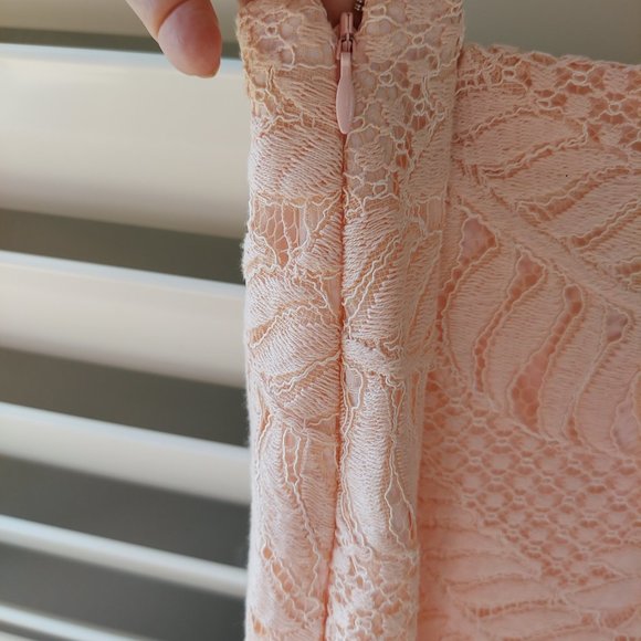 NWT Lovers & Friends Pink Lace Skirt Papaya Sz L - Picture 9 of 17